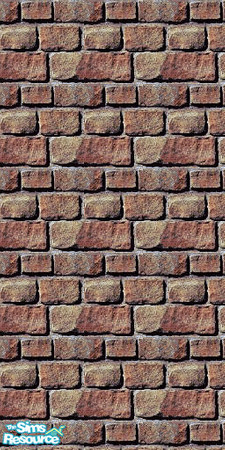 Sims 2 — Brick Wall by swmeek — A brick wall for your sims houses.