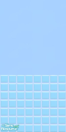 Sims 2 — Blue Tile Wall by HChangeri — Matches the Blue Tile Floor.