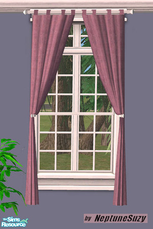 Sims 2 — NSC Curtains 6 - Dusty Pink by Neptunesuzy — Your sims will love these curtains! Enjoy! (*****TSRAA Member)