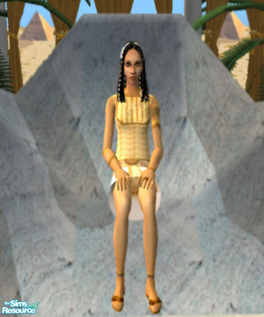 Sims 2 — Queen Saret by NewSimSimGirl — Egyptian Queen Saret will rule your sims with compassion and wisdom.