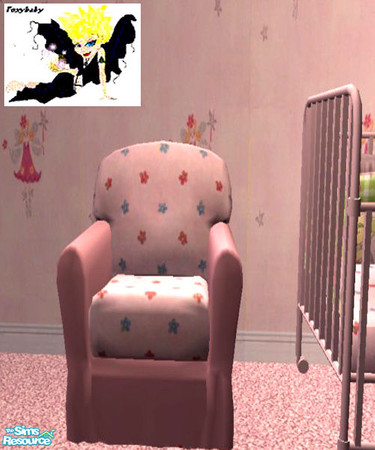 Sims 2 — Mice & Flowers Chair by foxybaby3 — To match the Mice & Flowers Nursery Set.