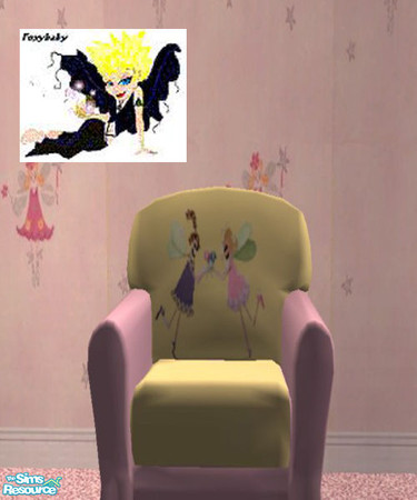 Sims 2 — Pastel Fairies Chair by foxybaby3 — To match Pastel Fairies Nursery Set.