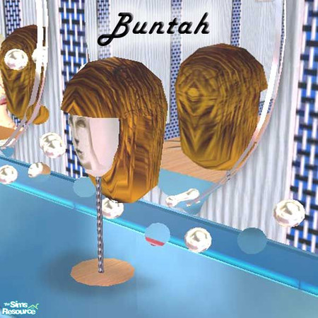 Sims 2 — Brown Wig by buntah — This is a brown recolor of my Wig mesh.