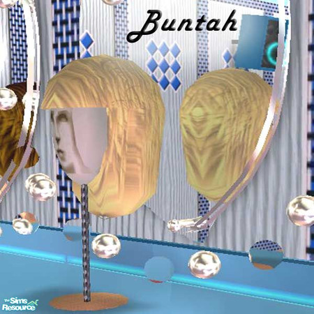 Sims 2 — Blonde Wig by buntah — This is a blonde recolor of my Wig mesh.