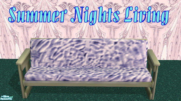 Sims 2 — Summer Nights Sofa by NewSimSimGirl — A set to rest, relax and enjoy, with colours taken from those warm summer