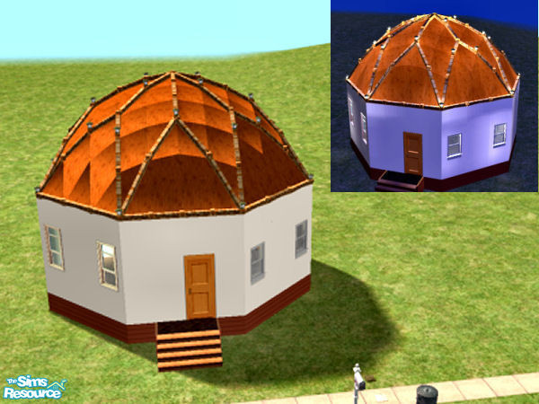 Sims 2 — Starter Dome by chrissy6930 — This is my very first creation for the Sims2. credit for custom floors/walls: