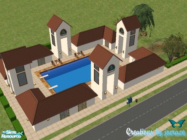 Sims 2 — Pool N' Gym by jocraze — Curb your Sim's fear of getting fat by getting them to the pool & gym! An added
