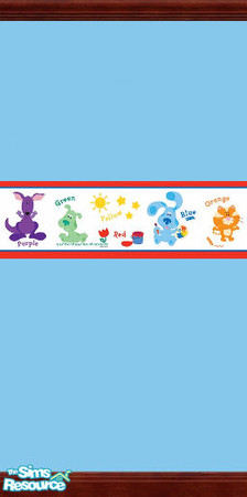 Sims 2 — Children's Collection by Crissie0721 — A set of eight walls for children's rooms, including Blues Clues,
