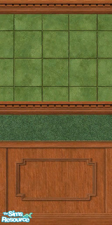 Sims 2 — Avacado and moss green wall 6 by alia_kenobi — 10 walls with a warm earthy feel. made to match maxis avacado