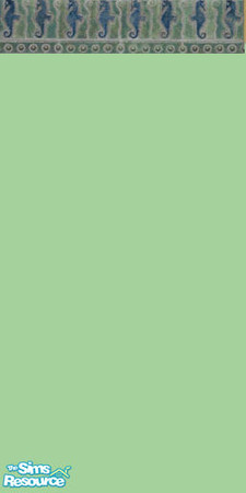 Sims 2 — Seahorse Patterned Wallpaper by oldmember_JLGRL11 — Part of the Bathroom Wall and Floor set. Has matching sage