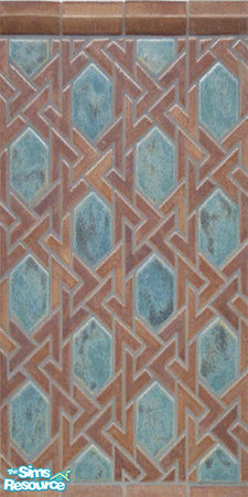 Sims 2 — Aztec Bathroom Wall by oldmember_JLGRL11 — Part of the Bathroom Walls and Floor Set. Goes with matching floor