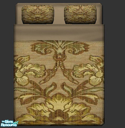 Sims 2 — Giorgio Sage by Eboluh — Matching bedding set for the Antique Luxiare Loveseat Set 2 and the Antique Lucas