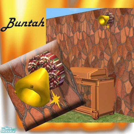 Sims 2 — Gold Fog Horn Fire Alarm with Colorful B by buntah — A really big fire needs a really big fire alarm...so fire