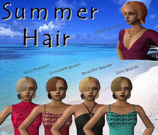 Sims 2 — Summer Hair by hillie130392 — Its summer time for a new look!