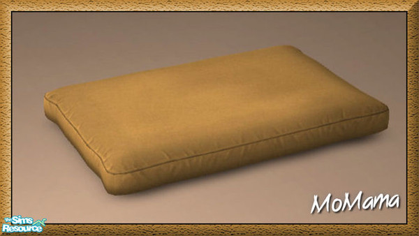 Sims 2 — NK Comfy Pet Pillows - Gold by MoMama — A comfy pet pillow in Gold. Great place for a cat or dog to take a rest.