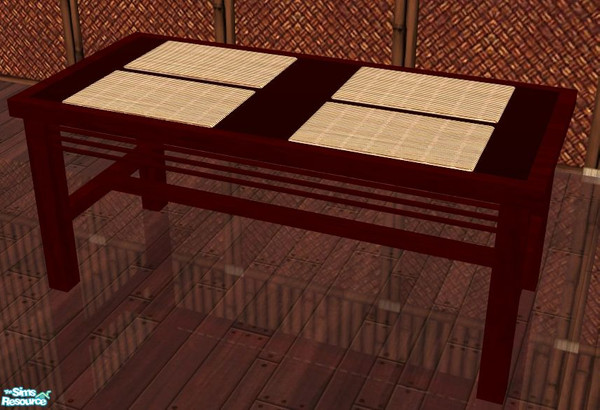 Sims 2 — Japanese Sushi Kitchen-RC- Dining Table by mom_of2boyz — This is a recolor of Sushi by Maylin at MTS2.