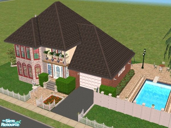 Sims 2 — Silver lane 003 by DiabloII — New house bilt from a house plane and It's tested to and It has a emty Basement to