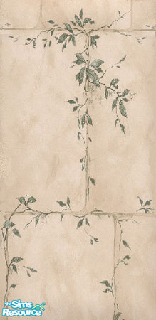 Sims 2 — Ivy Brick wall by The_Unicorn — -