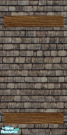 Sims 2 — Gothic Revival flat, wood arch on siding by devil_shark — A flat wood arch wall on siding to use in walls with