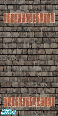 Sims 2 — Gothic Revival Flat, brick arch on sidin by devil_shark — A flat brick arch wall on siding to use in walls with