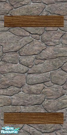 Sims 2 — Gothic revival Flat, wood Arch by devil_shark — A flat wood arch wall to use in walls with windows. This wall is