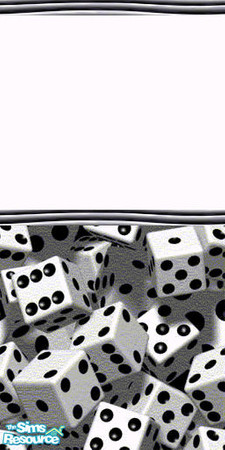 Sims 2 — Luck of the Dice Wallpaper White by puterwitch — lucky wallpaper white