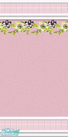 Sims 2 — Pink Vinyl Shower 4 by Lorah — Pink vinyl shower walls for easy kitchen and bath clean ups.