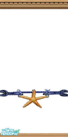 Sims 2 — Star Fish by Lorah — Star fish tied to blue rope. Subtle summer fun. 