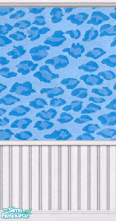 Sims 2 — blu leoperd by Roboty — A brilliant recolor of the pink leoperd but this one is so icy it will gaurantte that it