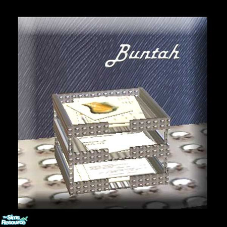 Sims 2 — Beach Office In/Out Box by buntah — This is the in/out box for my Beach Office. Get the mesh here at TSR.
