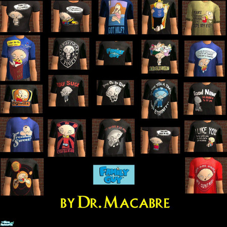 Sims 2 — Family Guy Set by Dr. Macabre — Or perhaps I should call it the Stewie set...lol. Either way I notice when I did