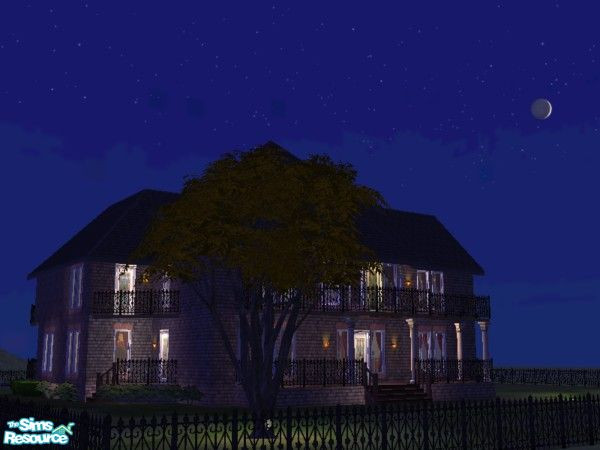 Sims 2 — Gothic Revival by devil_shark — This house was designed as a family home It has four bedrooms, nursery, living