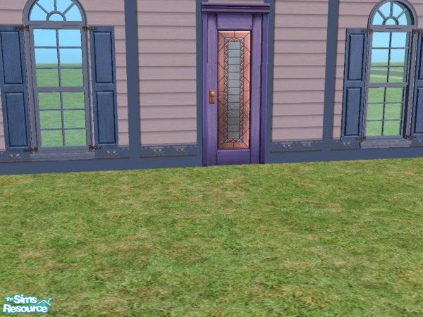 Sims 2 — Maxis Match Victorian Build Door Frame i by c_literati — Mostly recolors to match the Maxis shuttered windows