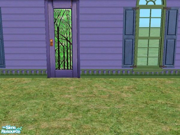 Sims 2 — Maxis Match Victorian Build Door Glass i by c_literati — Mostly recolors to match the Maxis shuttered windows