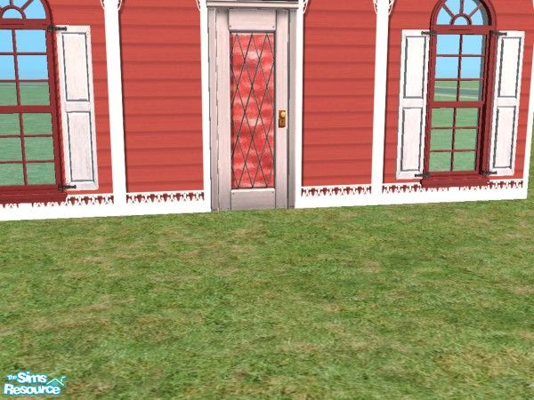Sims 2 — Maxis Match Victorian Build Door Glass i by c_literati — Mostly recolors to match the Maxis shuttered windows