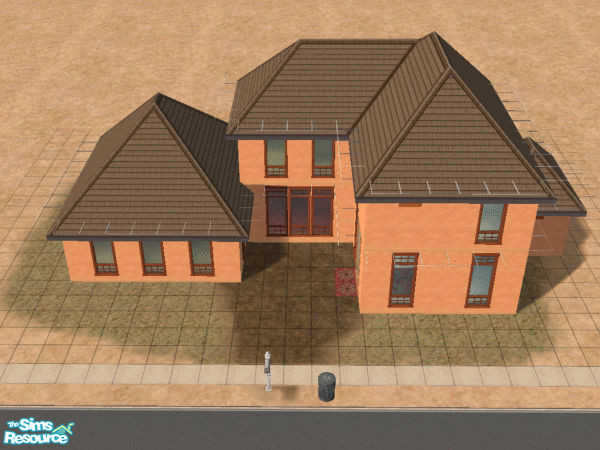 Sims 2 — Second Chief by power_of_p3 — This is to go with my other desert lots. This is a large family home with 2 large