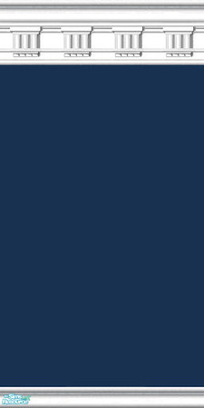 Sims 2 — jsf2GeorgianKCNavy by jsf —  New Georgian style white mouldings hold a luminous navy blue paint. Find in Paint.