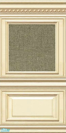 Sims 2 — jsfPLEBCSageTweed by jsf — ParkLane bookcase style panels embellished with egg detail holds a tweed textured