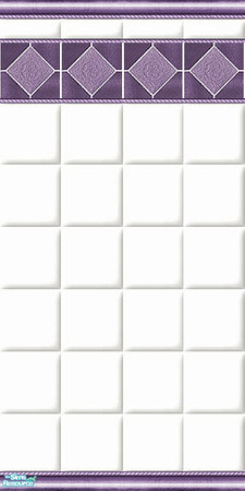 Sims 2 — Accent Tile Set - Purple Accent Tile by Halfcreek — created by Halfcreek. 