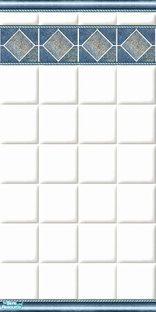 Sims 2 — Accent Tile Set - Blue Accent Tile by Halfcreek — created by Halfcreek. 