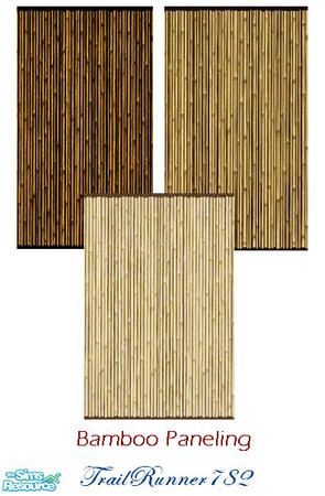 Sims 2 — Bamboo Paneling by TrailRunner782 — Whether you want a tropical feel or a bit of Asian flair in you home, all