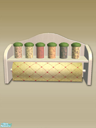 Sims 2 — Mt Lodge Series - Kitchen Roll Holder - Wood 04 by Shakeshaft — Part of the second recolour set of all the