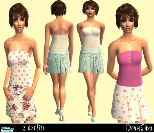 Sims 2 — Vicky by _R_i_C_H_ — A set of three outfits for spring. For my friend Vicky (kissme87 here). Mesh from Lianaa