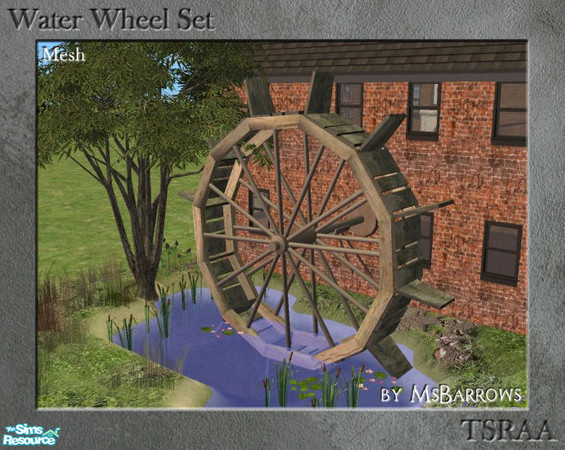 The Sims Resource | Water Wheel - MESH