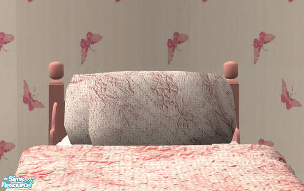 Sims 2 — PB Children pink - Extra pillows Singlebed pink by ShinoKCR — 