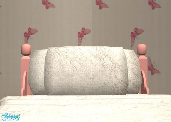 Sims 2 — PB Children pink - Extrapillows Singlebed cream by ShinoKCR — 