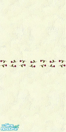 Sims 2 — Pale Yellow w/Rose Border 2 by HChangeri — Another simple wallpaper.