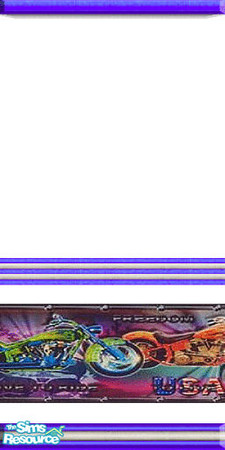 Sims 2 — Cycle 2 by Lorah — Purple, silver and white. Alternate 1 and 2 to cover walls.