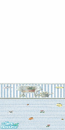 Sims 2 — Janet 1 by Lorah — Blue and white stripes.