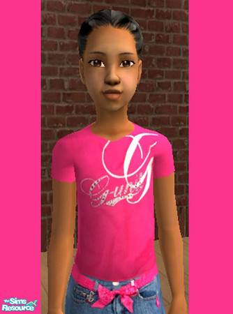 Sims 2 — G-Unit Magenta Tee by ShortyBoo — A magenta G-Unit tee. Please DO NOT upload to the Exchange or anywhere else